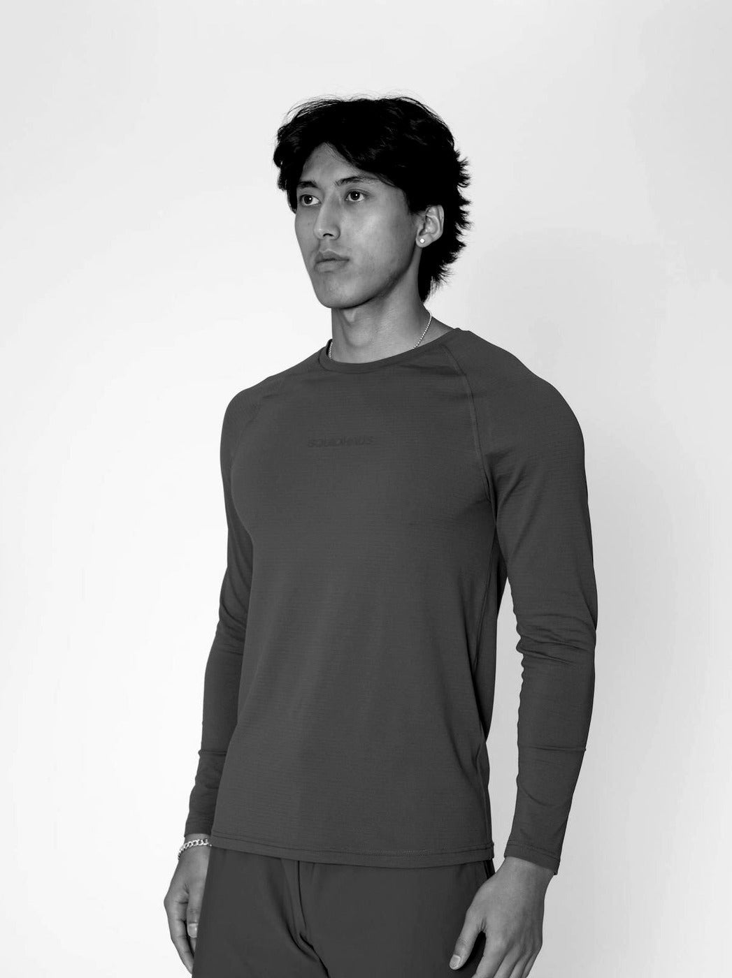 The Essentials Set editorial — long sleeve tee